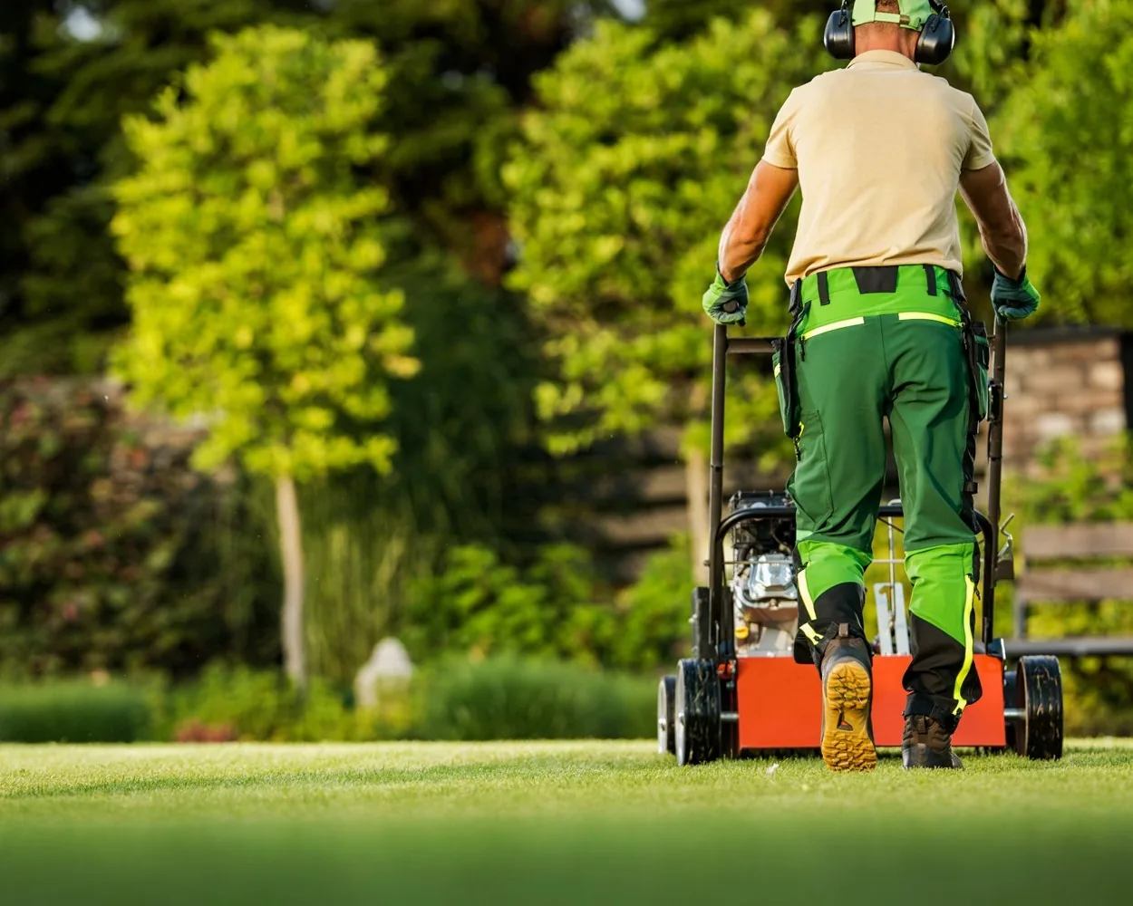Managed turf representing landscaping and golf course Biochar applications